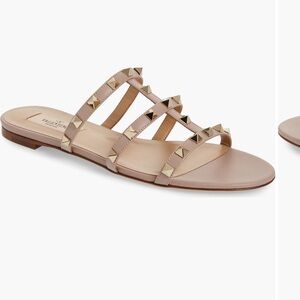 Valentino Women's Beige Rockstud Sandals